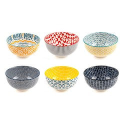 BOWL CERAMIC 11X11X6CM ASST DESIGNS