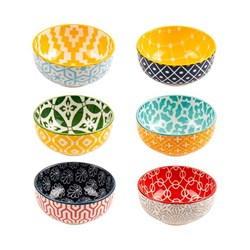 BOWL CERAMIC 7X7X3CM ASST DESIGNS