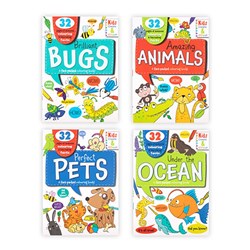 COLOURING BOOK & FACT KIDS ASST