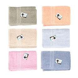BATH TOWEL 65X130CM ASST CLRS