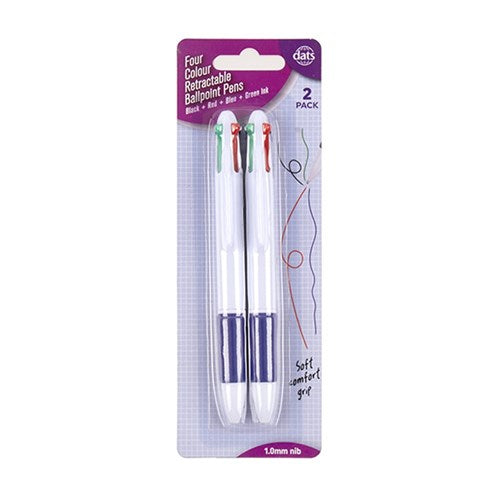 PENS BALLPOINT 2PK MULTI 4 IN 1