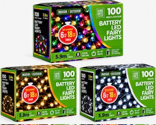 FAIRY LIGHTS B/O 100PC ASST