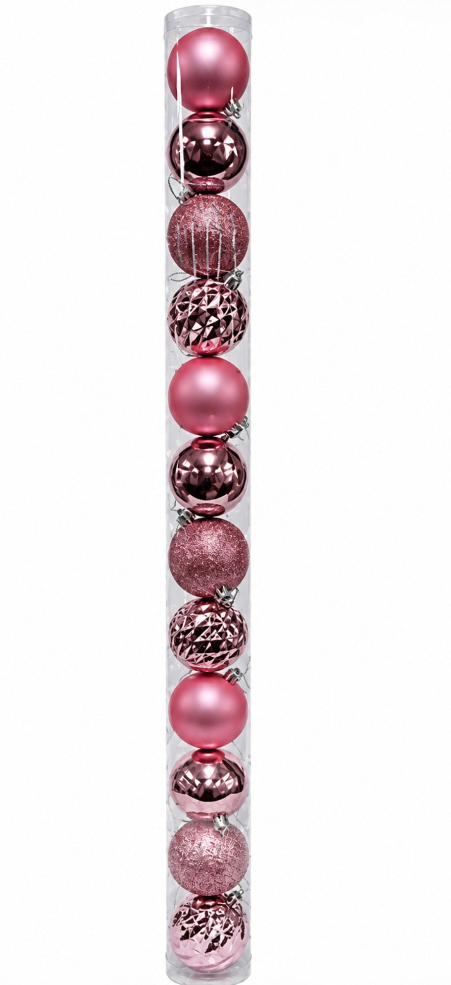 BAUBLES CANDY PINK 6CM PK12
