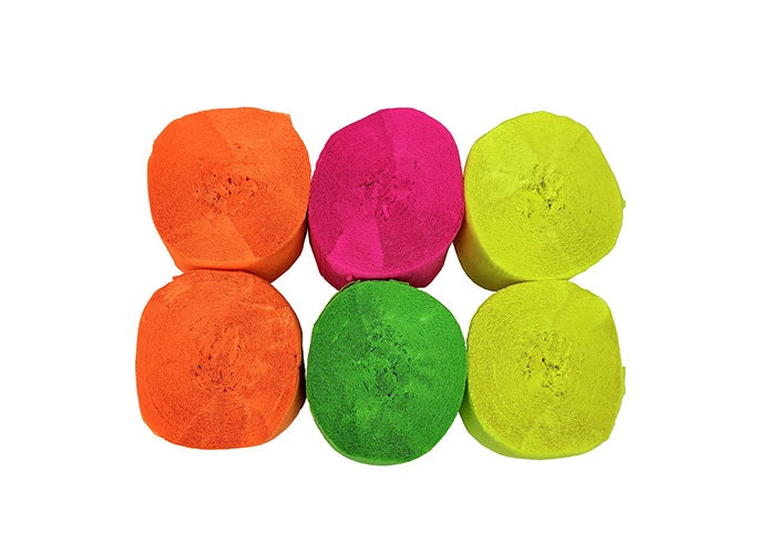 STREAMERS 6PK NEON ASST