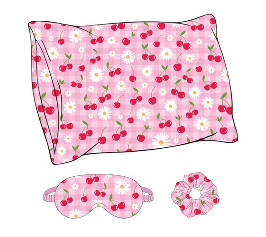 KIDS SLEEP SET 3PK CHERRY & FLOWER