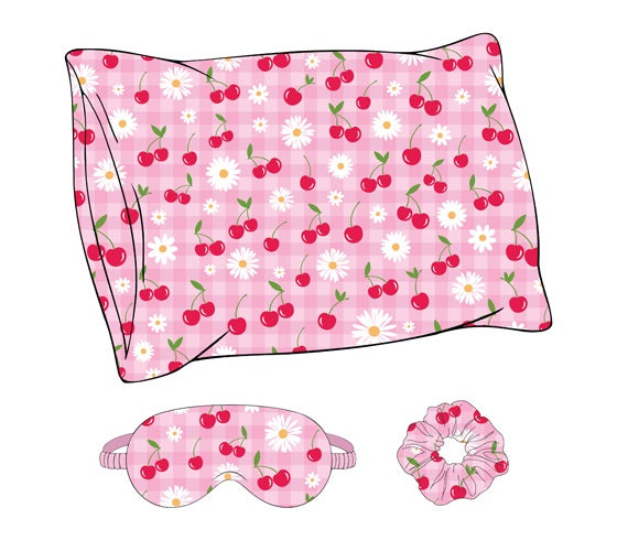 KIDS SLEEP SET 3PK CHERRY & FLOWER