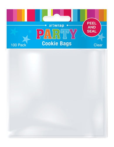 TREAT BAGS CLEAR 10X13CM 100PK