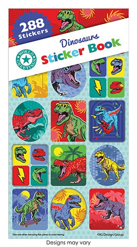 STICKER BOOK 288PCS DINOSAUR FUN