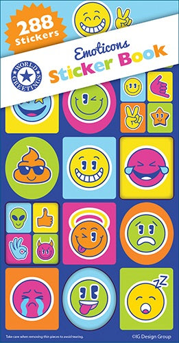 STICKER BOOK 288PCS EMOTICONS