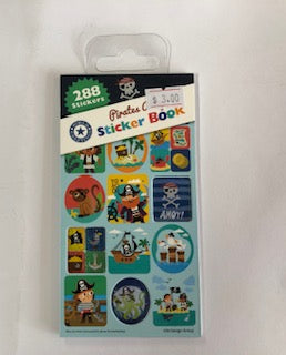 STICKER BOOK 288PCS PIRATES