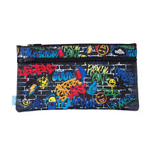 PENCIL CASE TWIN ZIP TAG STREET