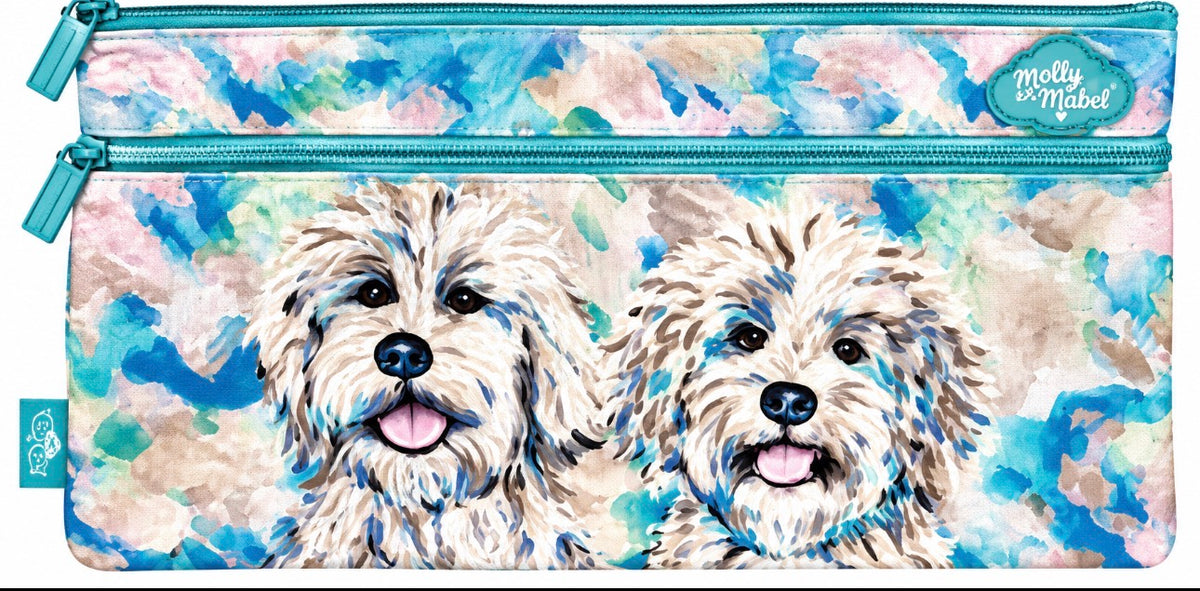 PENCIL CASE TWIN ZIP MOLLY & MABEL