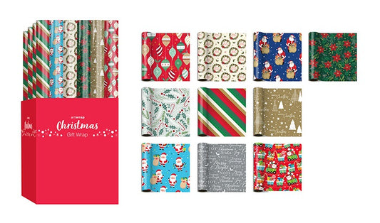 XMAS WRAPPING PAPER 10M X70CM