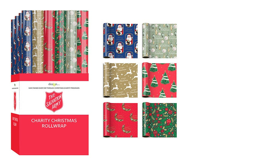 XMAS WRAPPING PAPER 5M X 70CM SALVOS