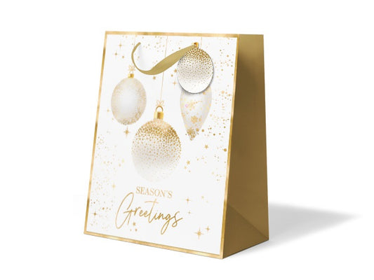 XMAS GIFT BAG LGE FORMAL BAUBLE