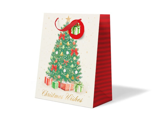 XMAS GIFT BAG JUMBO TRADITIONAL TREE