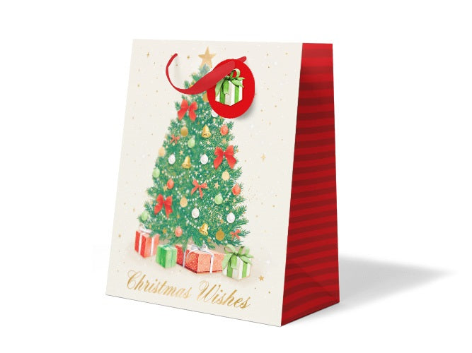 XMAS GIFT BAG JUMBO TRADITIONAL TREE