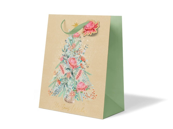XMAS GIFT BAG LGE AUSTRALIA TREE