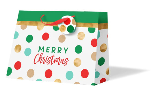 XMAS GIFT BAG JUMBO BOUTIQUE DOTS