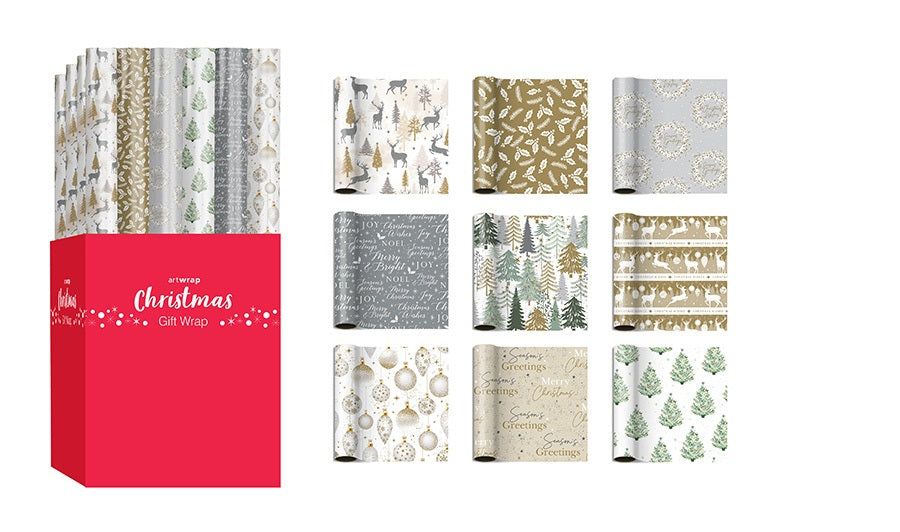 XMAS WRAPPING PAPER 5M X 70CM FORMAL