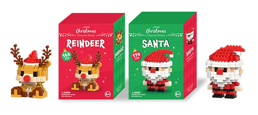 XMAS CHARACTER BLOCKS ASST