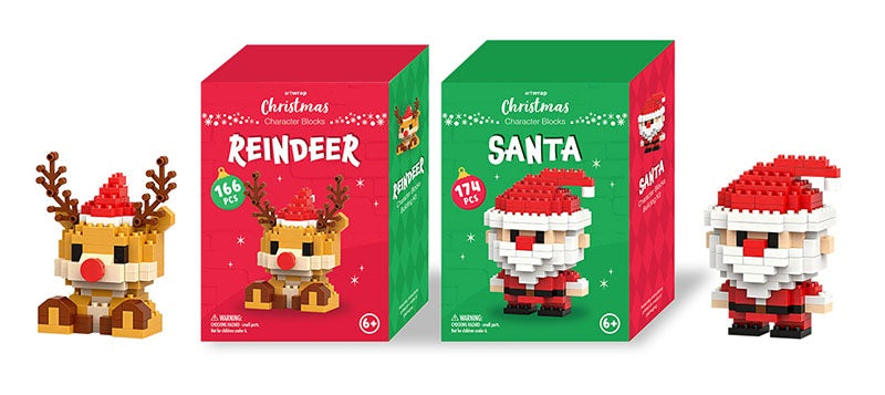XMAS CHARACTER BLOCKS ASST