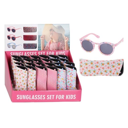 SUNGLASSES GIRLS W/CASE ASST