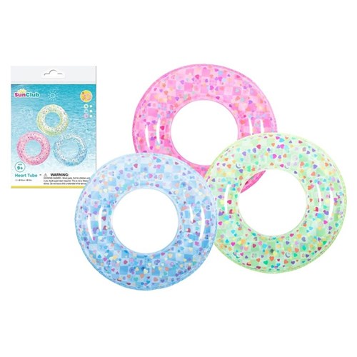 SWIM RING HEART 90CM