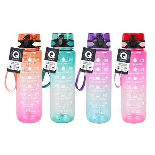 DRINK BOTTLE W/STRAP & QUOTES 1LT