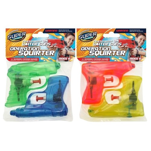 WATER GUNS 2PC 10CM