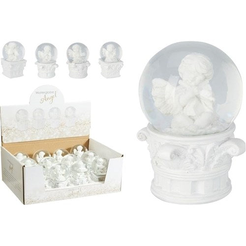 SNOWGLOBE ANGEL 10CM