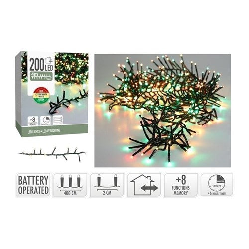 SNAKE LIGHTS 200LED B/O WARM XMAS