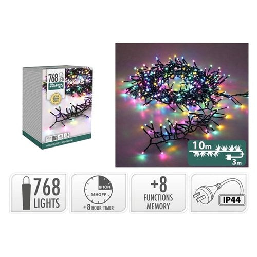 CLUSTER LIGHTS TREE 768LED MACARON
