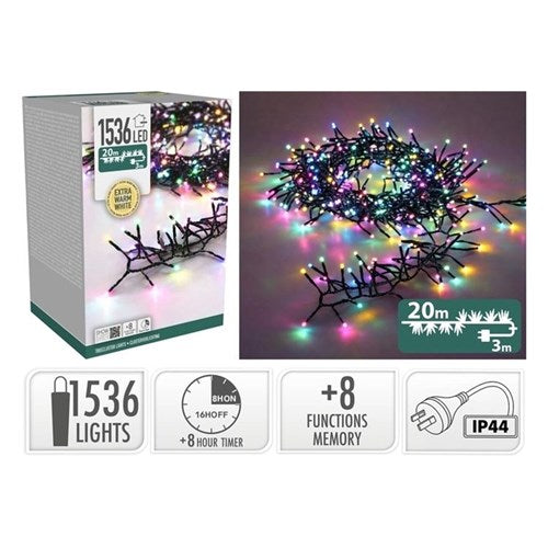 CLUSTER LIGHTS TREE 1536LED MACARON