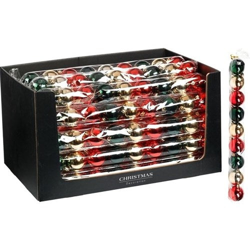 BAUBLE SET 60MM 9PC TRADITIONAL