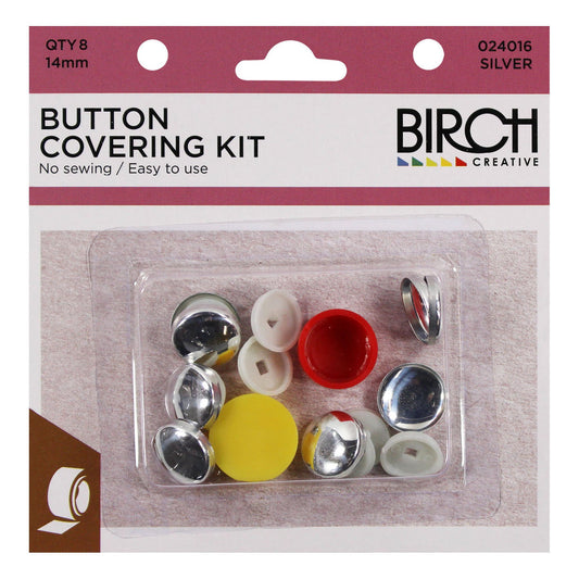 BUTTON COVERING KIT 14MM PK8