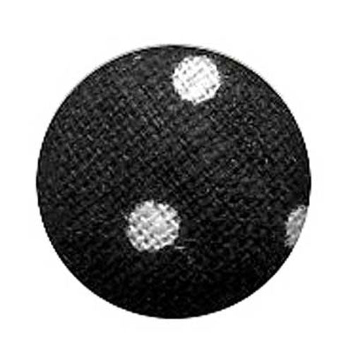 BUTTON FAB COVERED BLACK/WHITE