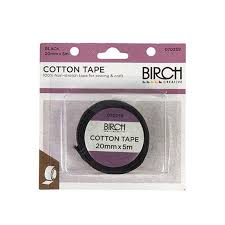 COTTON TAPE 20MM BLACK